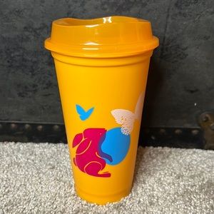 Starbucks Coffee Easter Spring Bunny Rabbit Reusable To-go Cup Tumbler 16 oz
